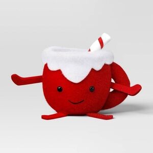 2025 Wondershop Single Fabric Figural Christmas Cup 4.75 in Hi X 8 in W